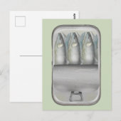 Sardines in een blik briefkaart (Voorkant / Achterkant)