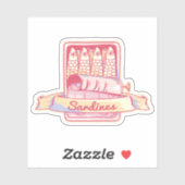 Sardines in een blik sticker (Vel)
