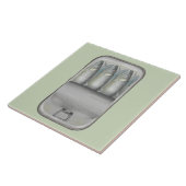 Sardines in een blik tegeltje (Zijkant)