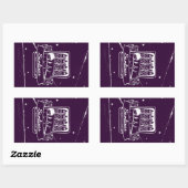 Sardines in een blik Verontwaardigd Rechthoekige Sticker (Vel)