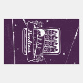 Sardines in een blik Verontwaardigd Rechthoekige Sticker (Voorkant)