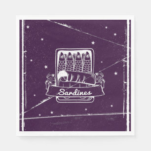 Sardines in een blik Verontwaardigd Servet