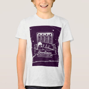 Sardines in een blik Verontwaardigd Tri-Blend Shirt