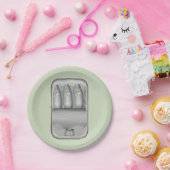 Sardines in een blikje papieren bordje (Feest)