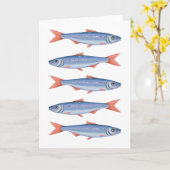 sardines kaart (Gele Bloem)