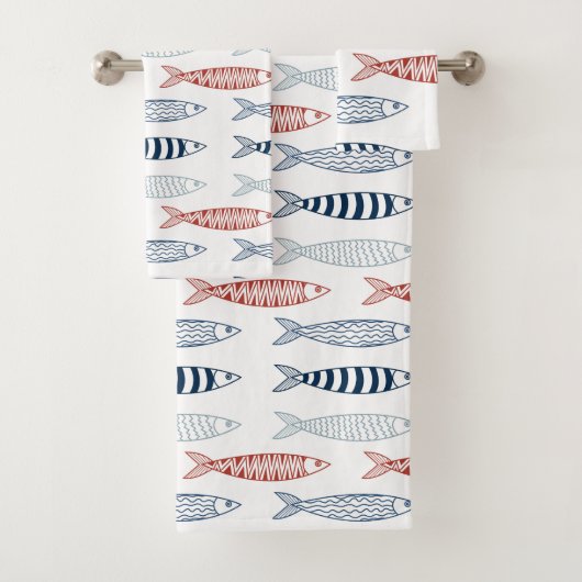 Sardines méditerranéennes décoratives Motif de poi (En situation)