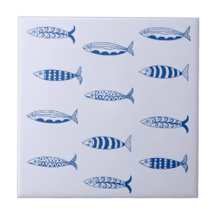 Sardines Patroon Tegeltje