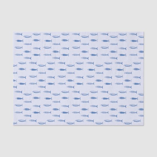 Sardines Patroon Tissuepapier (Voorkant)