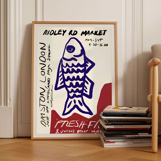 Sardines Print Sardine Tin Vintage Poster Retro 