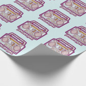 Sardines Rock Funny 80's Stereo Cadeaupapier (Hoek)