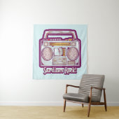 Sardines Rock Funny 80's Stereo Wandkleed (In situ)