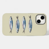 Sardines telefoonhoesje Case-Mate iPhone case (Achterkant (horizontaal))