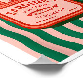 Sardines Tinned Fish Retro Graphic Summer For Men  Poster (Hoek)