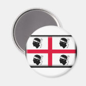 Sardinia Flag Magneet (Voorkant / Achterkant)