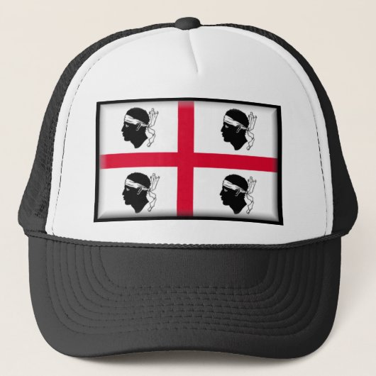 Sardinia Flag Trucker Pet (Voorkant)