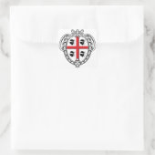 Sardinia (Italië) Coat of Arms Vierkante Sticker (Tas)