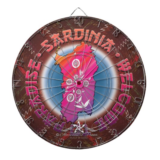 Sardinië Dartbord (Voorkant)