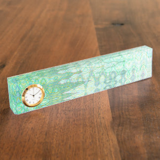 Sardinië Desk-naamplaat met klok Naambordje