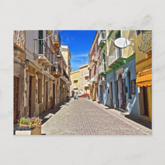 Sardinië - hoofdstraat in Carloforte Briefkaart