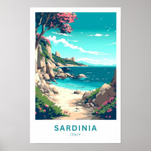 Sardinië Italië Reisprint Poster