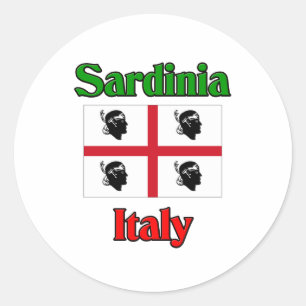 Sardinië Italië Ronde Sticker