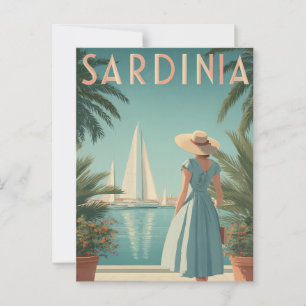 Sardinië jaren 50 vintage briefkaart