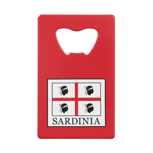 Sardinië Kredietkaart Flessenopener (Voorkant)