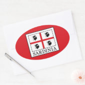 Sardinië Ovale Sticker (Envelop)