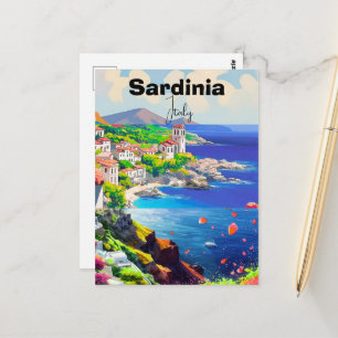 Sardinië Poster Italië Souvenir Zee Decoratie Briefkaart