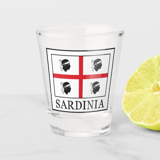 Sardinië Shot Glas (Voorkant)