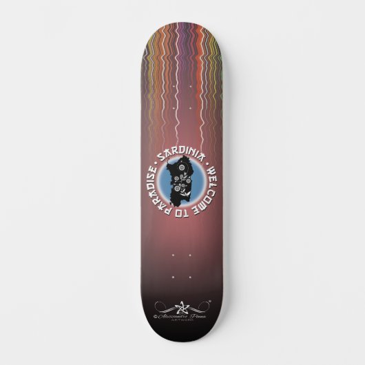 Sardinië Skateboard (Voorkant)