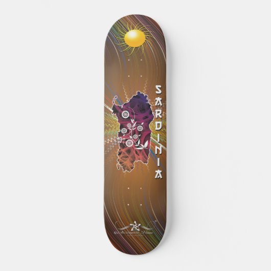 Sardinië Skateboard (Voorkant)
