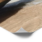 Sardinië strand met grote rotsen poster (Hoek)