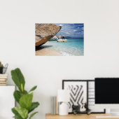 Sardinië strand met grote rotsen poster (Thuiskantoor)