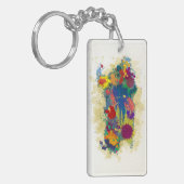 Sardinië, verfdruppels, Sleutelhangers (Voorkant Links)