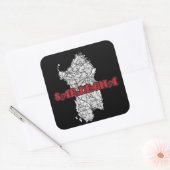 Sardinië Vierkante Sticker (Envelop)