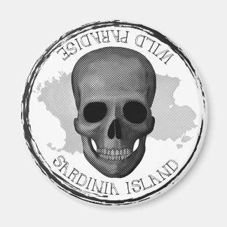 Sardinië, Wild Paradis - skull magnet Magneet