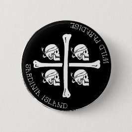 Sardinië, Wild Paradise - pin Ronde Button 5,7 Cm
