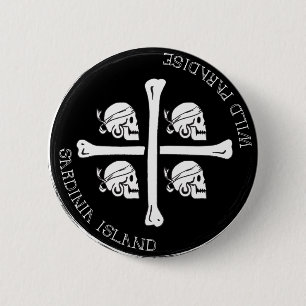 Sardinië, Wild Paradise - pin Ronde Button 5,7 Cm