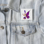 Sarella Fairy Vierkante Button 5,1 Cm (In situ)