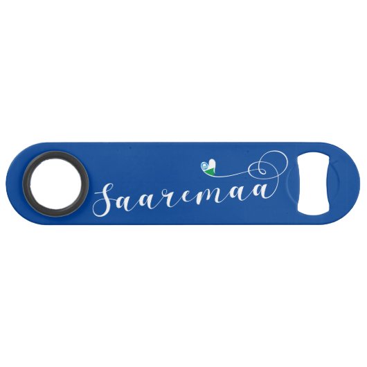 Saremaa, Coeur Drapeau, Estonie (Devant (Horizontal))