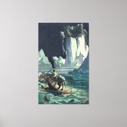 Sargasso Zee Grim Reaper & Sinking of Titanic Canvas Afdruk (Voorkant)