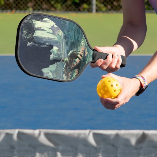 Sargasso Zee Grim Reaper & Sinking of Titanic Pickleball Paddle (Insitu)
