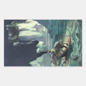 Sargasso Zee Grim Reaper & Sinking of Titanic Rechthoekige Sticker (Voorkant)