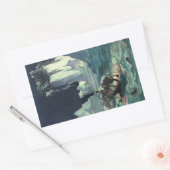 Sargasso Zee Grim Reaper & Sinking of Titanic Rechthoekige Sticker (Envelop)
