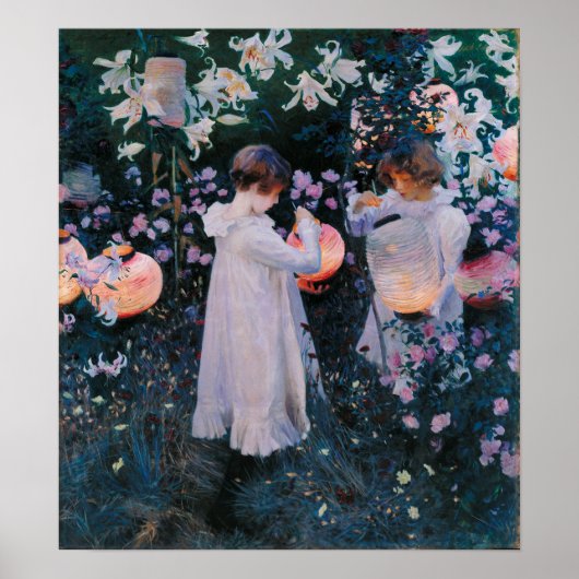 Sargent - Anjer Lelie Lelie Roos Poster (Voorkant)