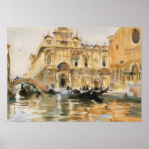 Sargent - Rio Dei Mendicanti, Venetië Poster