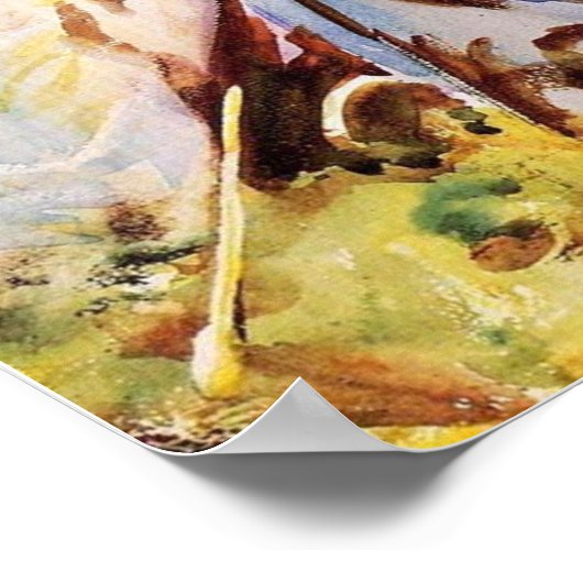 Sargent - Simplon passeert de les Poster (Hoek)