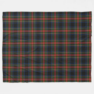 Sargent/Stewart Black Tartan Fleece Blanket Deken