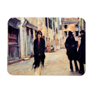 Sargent - Street in Venetië, mooie kunst Magneet